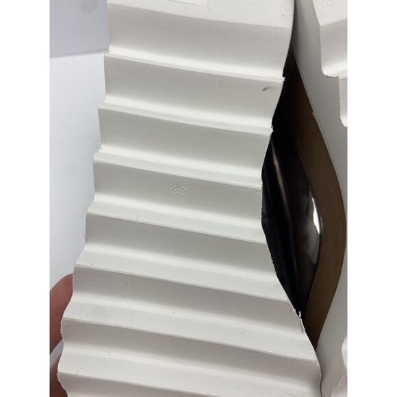 The Label Metallic Rose Gold Platform Square Toe Shoes US Size 8 / UK Size 38 - Picture 10 of 15